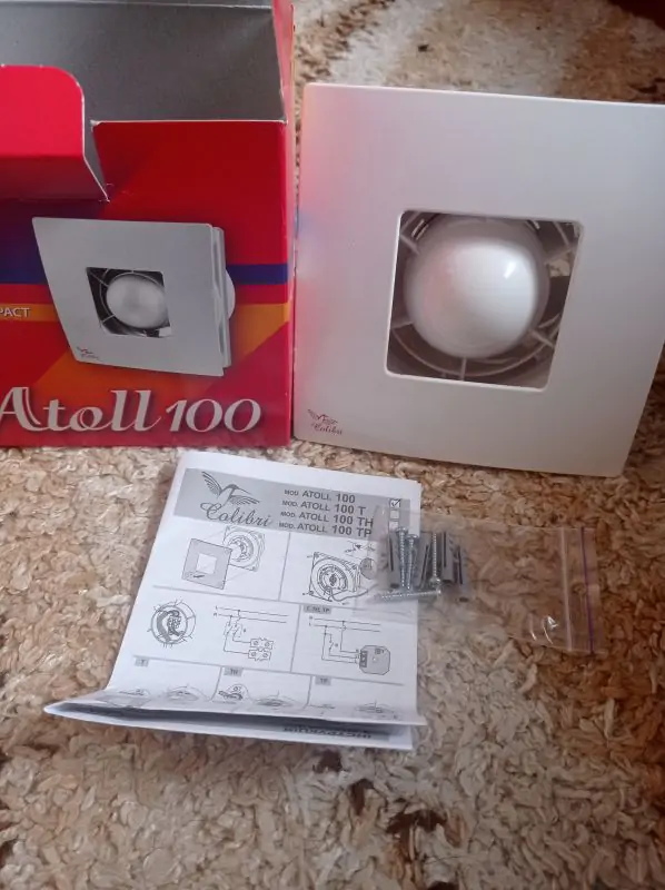 Осьовий вентилятор COLIBRI Atoll 100