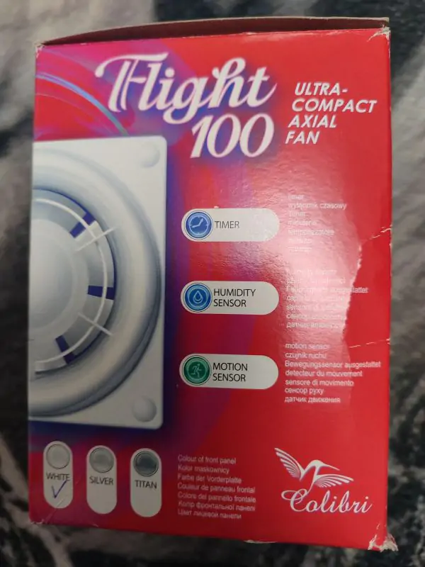 Осьовий вентилятор Flight 100